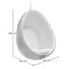 Hangstoel met Egg Design - Gestoffeerd - Eny image 7
