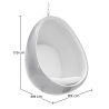 Hangstoel met Egg Design - Gestoffeerd - Eny image 7