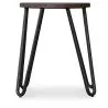 Barkruk Rond - Industrieel Ontwerp - Staal & Hout - 43cm - Hairpin image 7