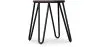 Barkruk Rond - Industrieel Ontwerp - Staal & Hout - 43cm - Hairpin image 7