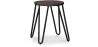 Barkruk Rond - Industrieel Ontwerp - Staal & Hout - 43cm - Hairpin image 7
