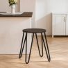 Barkruk Rond - Industrieel Ontwerp - Staal & Hout - 43cm - Hairpin image 7