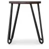 Barkruk Rond - Industrieel Ontwerp - Staal & Hout - 43cm - Hairpin image 7