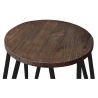 Barkruk Rond - Industrieel Ontwerp - Staal & Hout - 43cm - Hairpin image 7
