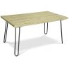 Rechthoekige eettafel - Industrieel - Hout & Metaal - 150cm - Hairpin image 7