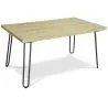Rechthoekige eettafel - Industrieel - Hout & Metaal - 150cm - Hairpin image 7