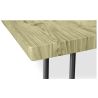 Rechthoekige eettafel - Industrieel - Hout & Metaal - 150cm - Hairpin image 7