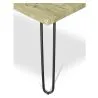 Rechthoekige eettafel - Industrieel - Hout & Metaal - 150cm - Hairpin image 7