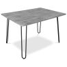 Rechthoekige eettafel - Industrieel - Hout & Metaal -120cm - Haarspeld image 7