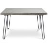 Rechthoekige eettafel - Industrieel - Hout & Metaal -120cm - Haarspeld image 7