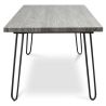 Rechthoekige eettafel - Industrieel - Hout & Metaal -120cm - Haarspeld image 7