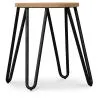 Barkruk rond - Industrieel Ontwerp - Hout & Staal - 44cm - Hairpin image 7