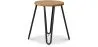 Barkruk rond - Industrieel Ontwerp - Hout & Staal - 44cm - Hairpin image 7