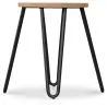 Barkruk rond - Industrieel Ontwerp - Hout & Staal - 44cm - Hairpin image 7
