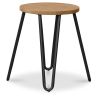 Barkruk rond - Industrieel Ontwerp - Hout & Staal - 44cm - Hairpin image 7