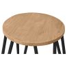 Barkruk rond - Industrieel Ontwerp - Hout & Staal - 44cm - Hairpin image 7