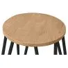 Barkruk rond - Industrieel Ontwerp - Hout & Staal - 44cm - Hairpin image 7