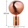 Tafellamp - Woonkamerlamp in Globe Design - Evanish image 7