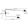 Flexo Lamp - Wandlamp - 2 armen zwart - George image 7