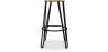 Ronde Kruk - Industrieel Ontwerp - Hout & Metaal - 66cm - Hairpin image 7