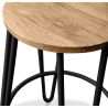 Ronde Kruk - Industrieel Ontwerp - Hout & Metaal - 66cm - Hairpin image 7