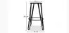Ronde Kruk - Industrieel Ontwerp - Hout & Metaal - 66cm - Hairpin image 7