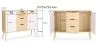 Houten Dressoir - Scandinavisch design - 3 laden - Roger image 7