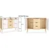 Houten Dressoir - Scandinavisch design - 3 laden - Roger image 7