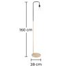 Staande lamp met marmeren voet - Woonkamerlamp - Carlo image 7