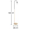 Staande lamp met marmeren voet - Woonkamerlamp - Carlo image 7