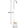 Staande lamp met marmeren voet - Woonkamerlamp - Carlo image 7