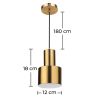Design Plafondlamp - Metalen Hanglamp - Camilo - Camilo image 7