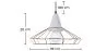 Plafondlamp Retro Design - Hanglamp Metaal en Beton - Giotto image 7