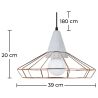 Plafondlamp Retro Design - Hanglamp Metaal en Beton - Giotto image 7