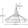 Plafondlamp Retro Design - Hanglamp Metaal en Beton - Giotto image 7