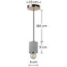 Plafondlamp - Hanglamp - Metaal en Beton - Felippo image 7