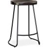 Barkruk - Industrieel ontwerp - Hout & Metaal - 66 cm - Adriel image 7