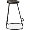 Barkruk - Industrieel ontwerp - Hout & Metaal - 66 cm - Adriel image 7