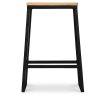 Barkruk industrieel ontwerp - hout en metaal - 60cm - Big Boy image 7