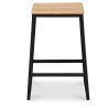 Barkruk industrieel ontwerp - hout en metaal - 60cm - Big Boy image 7