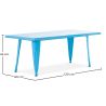Rechthoekige Kindertafel - Industrieel Ontwerp - 120cm - Stylix image 7