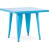 Vierkante Kindertafel - Industrieel - Metaal - 60cm - Stylix image 7
