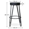 Ronde Kruk - Industrieel Ontwerp - 80 cm - Elan image 7