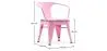 Kinderstoel met armleuningen - Kinderstoel Industrieel Ontwerp - Staal - Stylix image 7