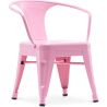 Kinderstoel met armleuningen - Kinderstoel Industrieel Ontwerp - Staal - Stylix image 7