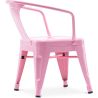 Kinderstoel met armleuningen - Kinderstoel Industrieel Ontwerp - Staal - Stylix image 7