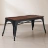 Industrieel Design Bank - Hout en Metaal - Stylix image 7