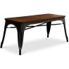 Industrieel Design Bank - Hout en Metaal - Stylix image 7