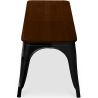 Industrieel Design Bank - Hout en Metaal - Stylix image 7