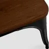 Industrieel Design Bank - Hout en Metaal - Stylix image 7